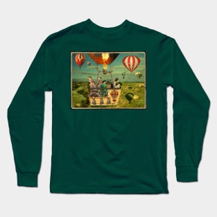 Ballooning on Sunday Long Sleeve T-Shirt